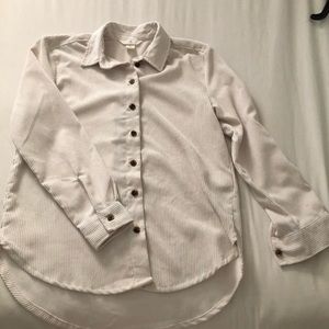 Corduroy White Shirt